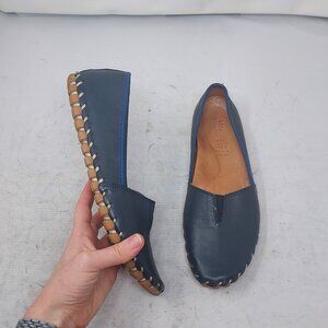 Spring Step Blue Comfort Kathaleta Flat Shoe